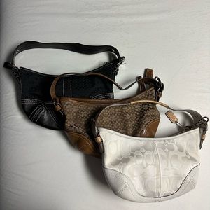 Coach Collection 3 Vintage Hobo Purses